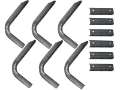 Picture of Lund 06-10 Jeep Commander EZ Running Board Mounting Bracket Kit - Brite