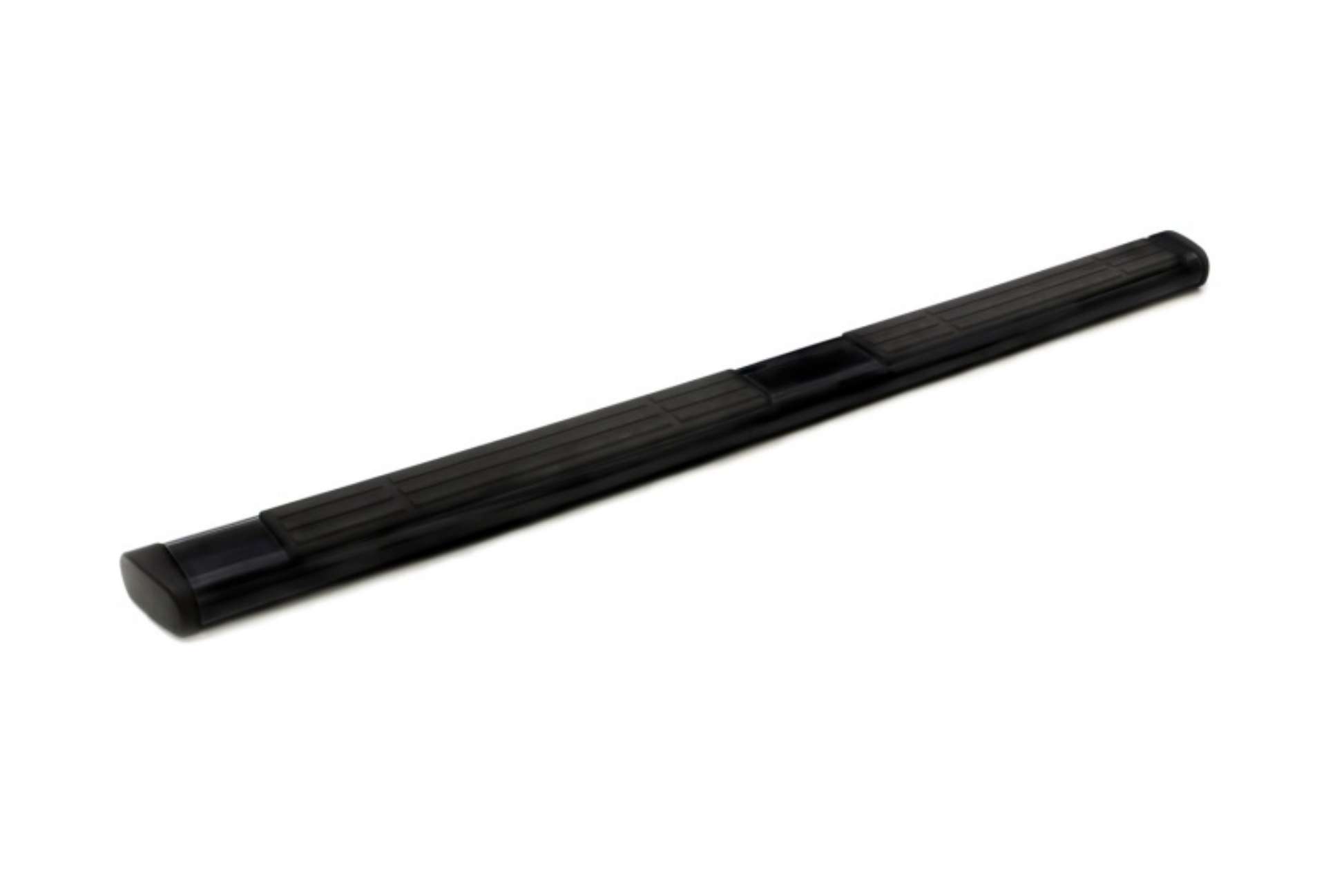 Picture of Lund 07-17 Chevy Silverado 1500 Crew Cab 6in- Oval Straight Black Nerf Bars - Black