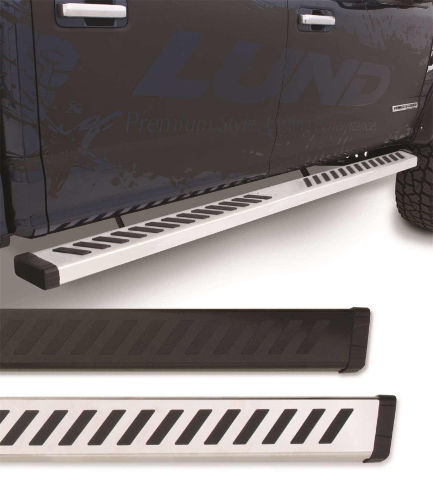 Picture of Lund 07-17 Chevy Silverado 1500 Crew Cab Summit Ridge 2-0 Running Boards - Stainless