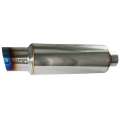 Picture of Injen 2 3-8 Universal Muffler w-Titanium burnt rolled Tip and stainless steel resonated inner wall