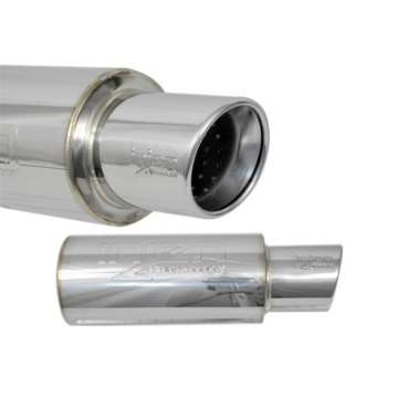 Picture of Injen 3-00 Universal Muffler w-Stainless Steel resonated rolled tip Injen embossed logo