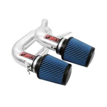 Picture of Injen 08-09 535i E60 3-0L L6 Twin intake & AMSOIL Filters Polished Short Ram Intake