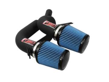 Picture of Injen 08-09 535i E60 3-0L L6 Twin intake & AMSOIL Filters Wrinkle Black Short Ram Intake