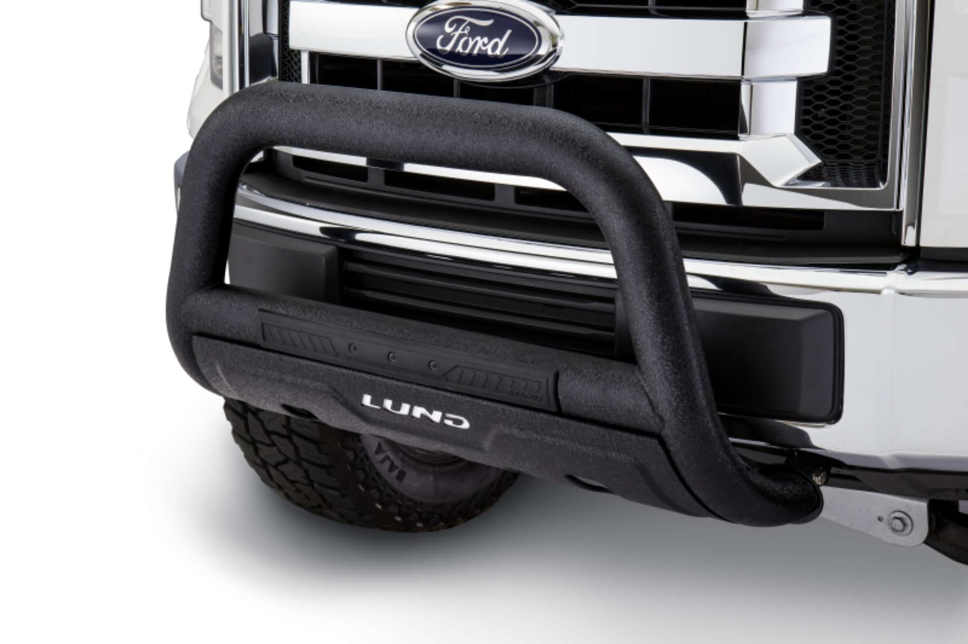 Picture of Lund 04-18 Ford F-150 Excl- Heritage Bull Bar w-Light & Wiring - Black