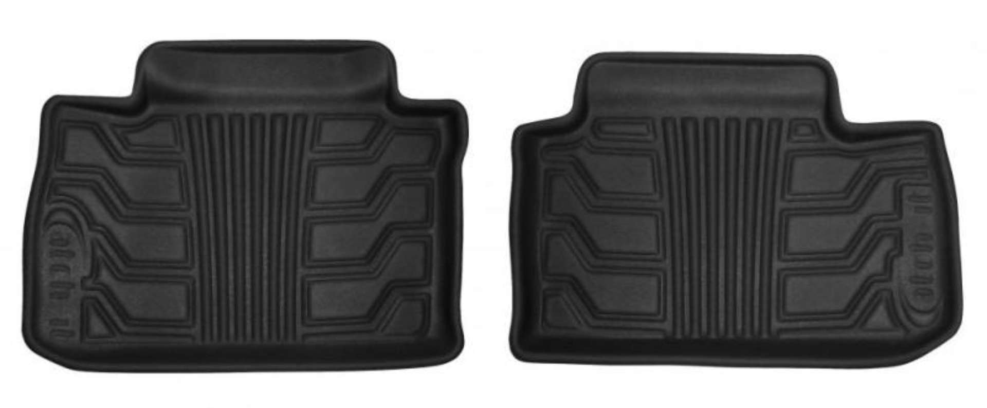 Picture of Lund 11-17 Ford Explorer 2nd Row Catch-It Floormats Rear Floor Liner - Black 2 Pc