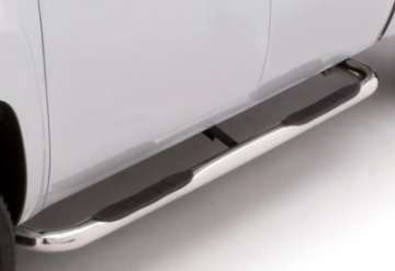 Picture of Lund 99-13 Chevy Silverado 1500 Ext- Cab Body Mount 3in- Round Bent SS Nerf Bars - Polished