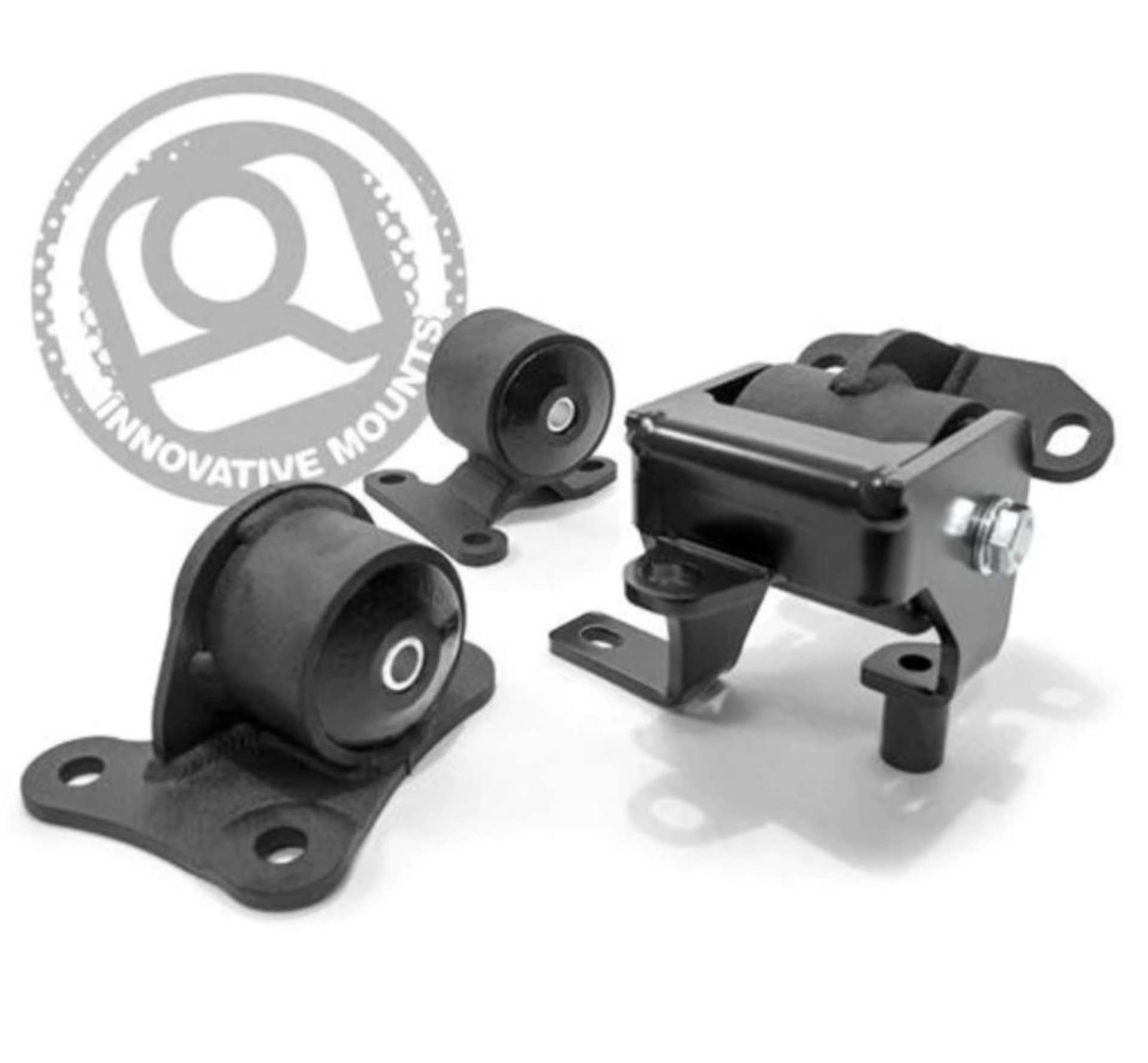 Picture of Innovative 97-01 Honda Prelude H-F Series Black Replacement Steel Mounts 95A Bushings