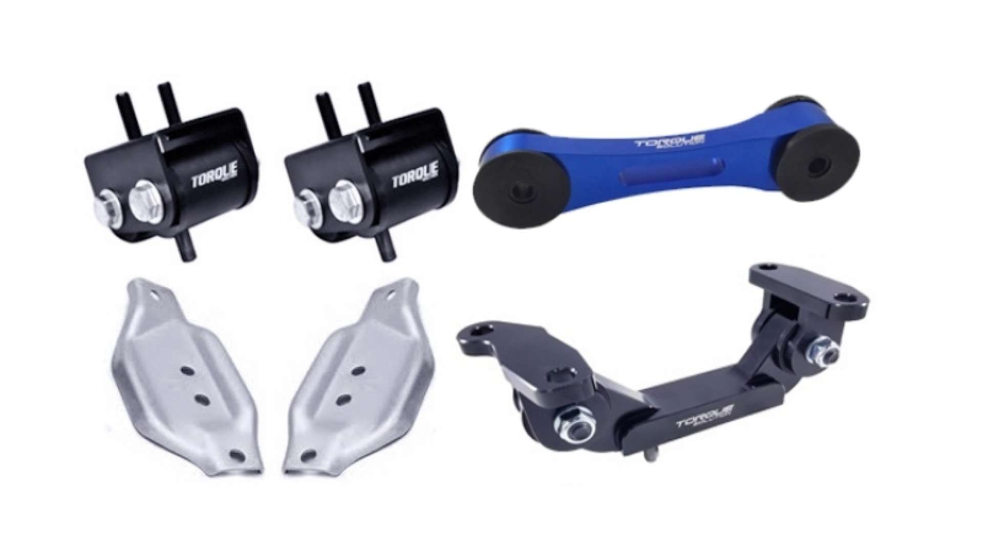 Picture of Torque Solution Engine-Trans-Blue Pitch Mount Kit w- Mount Plates: 02-14 Subaru WRX - 04+ Subaru STi