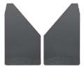 Picture of Husky Liners Universal 12in Wide Black Rubber Front Mud Flaps w- Black Weight