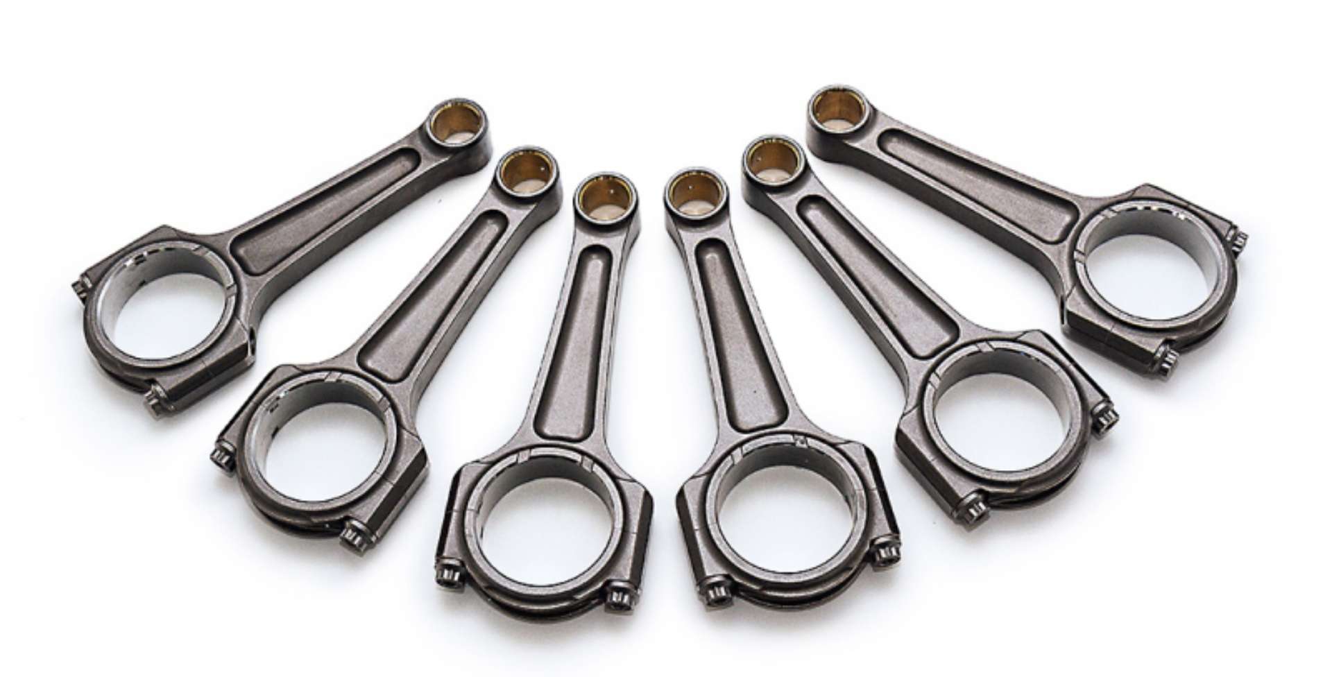 Picture of Manley 2016+ Nissan VR30DDTT 5-975in Turbo Tuff Pro Series I Beam Connecting Rod Set w- ARP 2000