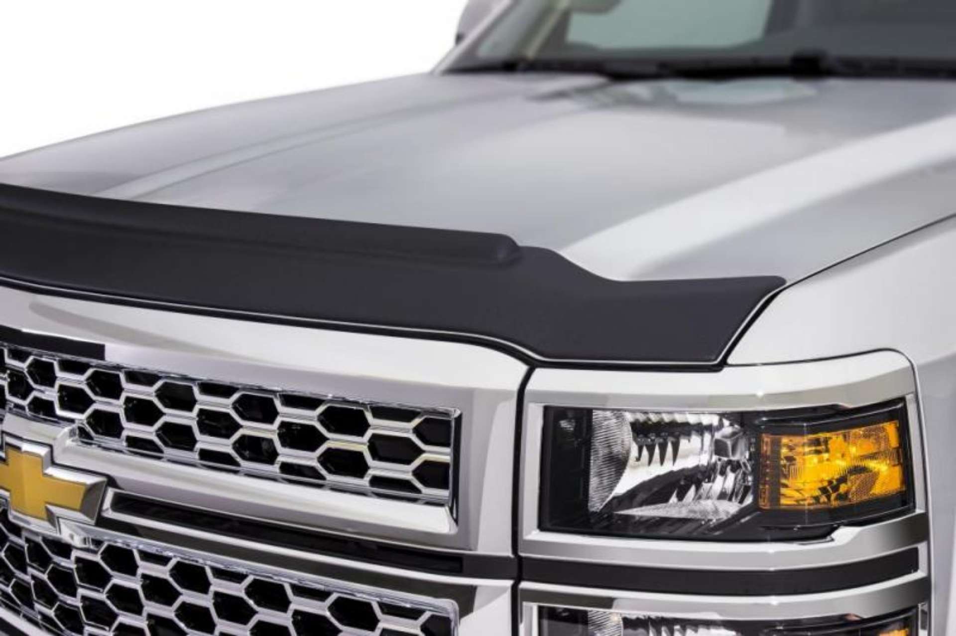 Picture of AVS 10-18 Dodge RAM 2500 Aeroskin II Textured Low Profile Hood Shield - Black