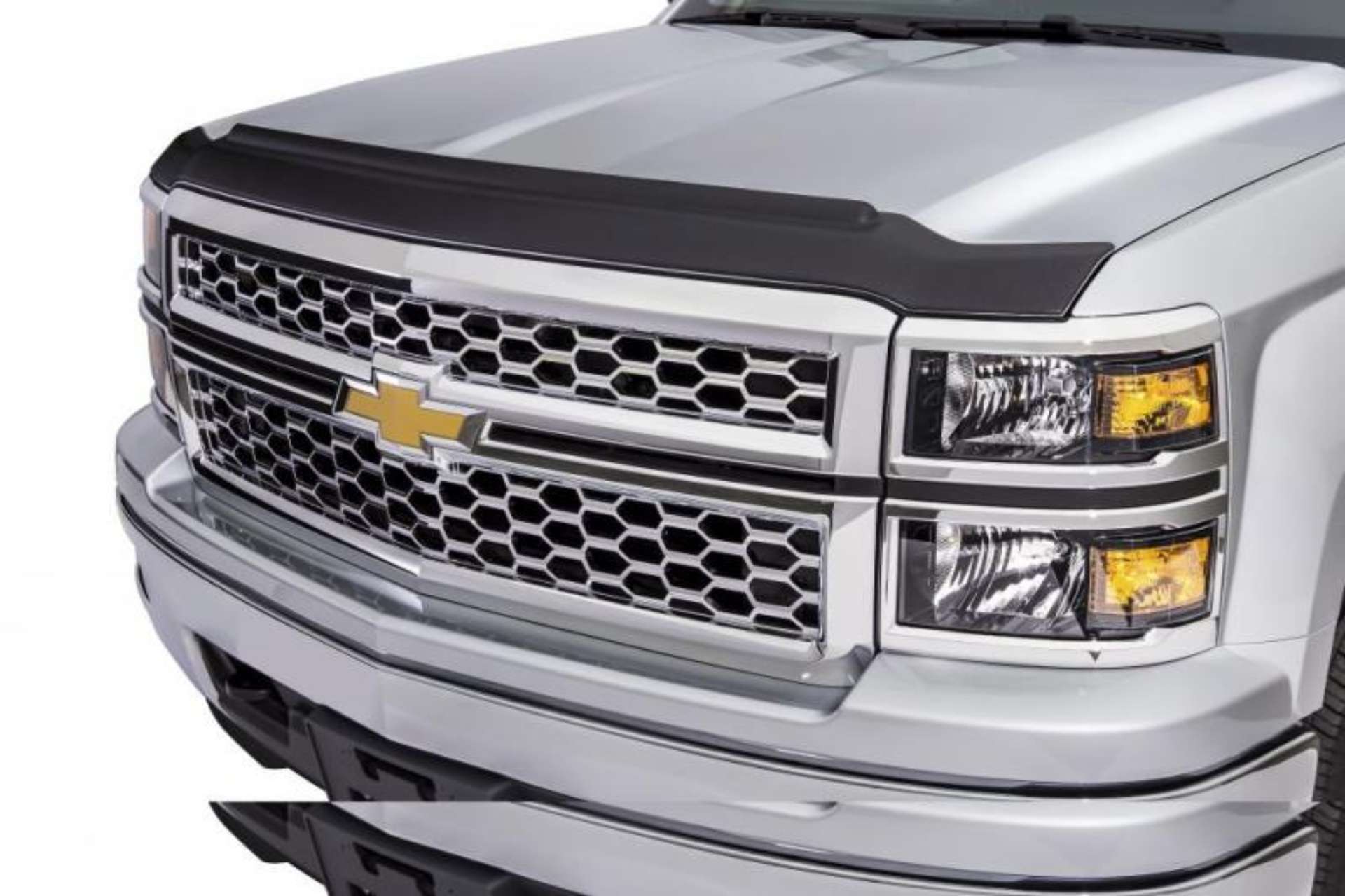 Picture of AVS 15-18 Chevy Colorado Aeroskin II Textured Low Profile Hood Shield - Black