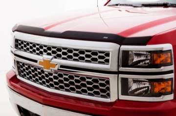 Picture of AVS 17-18 Ford F-150 Raptor Aeroskin II Textured Low Profile Hood Shield - Black