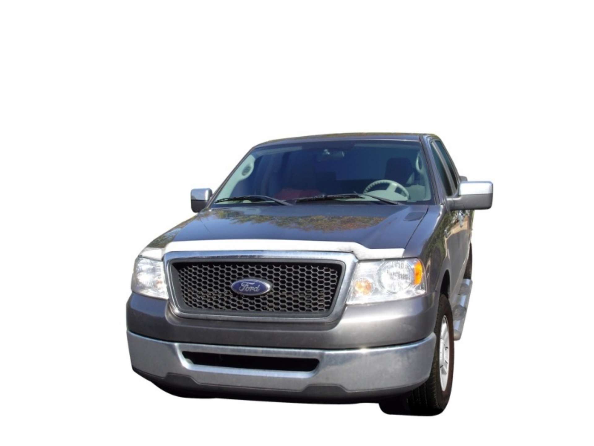 Picture of AVS 04-08 Ford F-150 Aeroskin Low Profile Hood Shield - Chrome