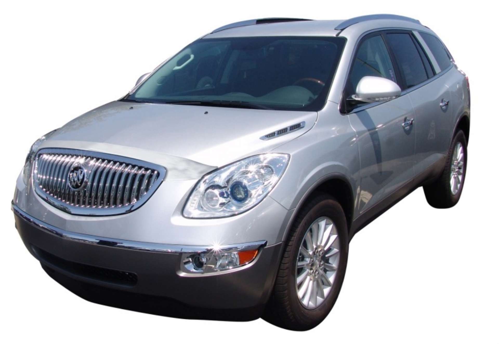 Picture of AVS 08-12 Buick Enclave Aeroskin Low Profile Hood Shield - Chrome