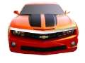 Picture of AVS 10-15 Chevy Camaro Grille Fascia Mount Aeroskin Low Profile Hood Shield - Chrome