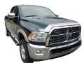 Picture of AVS 10-18 Dodge RAM 2500 Aeroskin Low Profile Hood Shield - Chrome