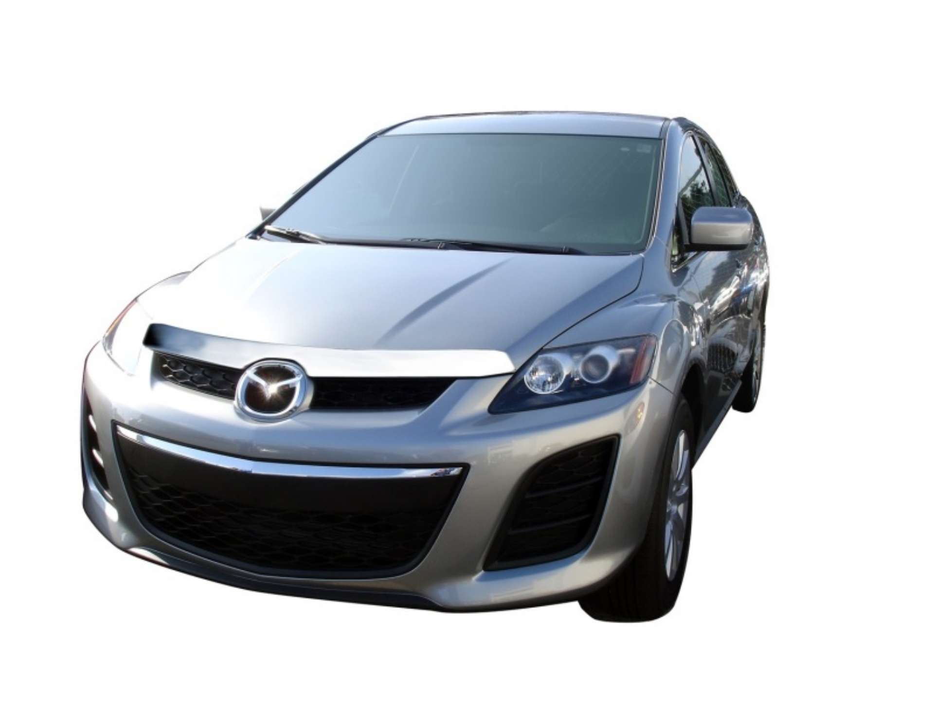 Picture of AVS 08-10 Mazda CX-7 Aeroskin Low Profile Hood Shield - Chrome