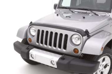 Picture of AVS 07-18 Jeep Wrangler Unlimited Aeroskin Low Profile Acrylic Hood Shield - Smoke