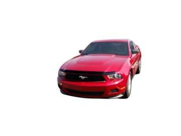 Picture of AVS 10-12 Ford Mustang Aeroskin Low Profile Acrylic Hood Shield - Smoke