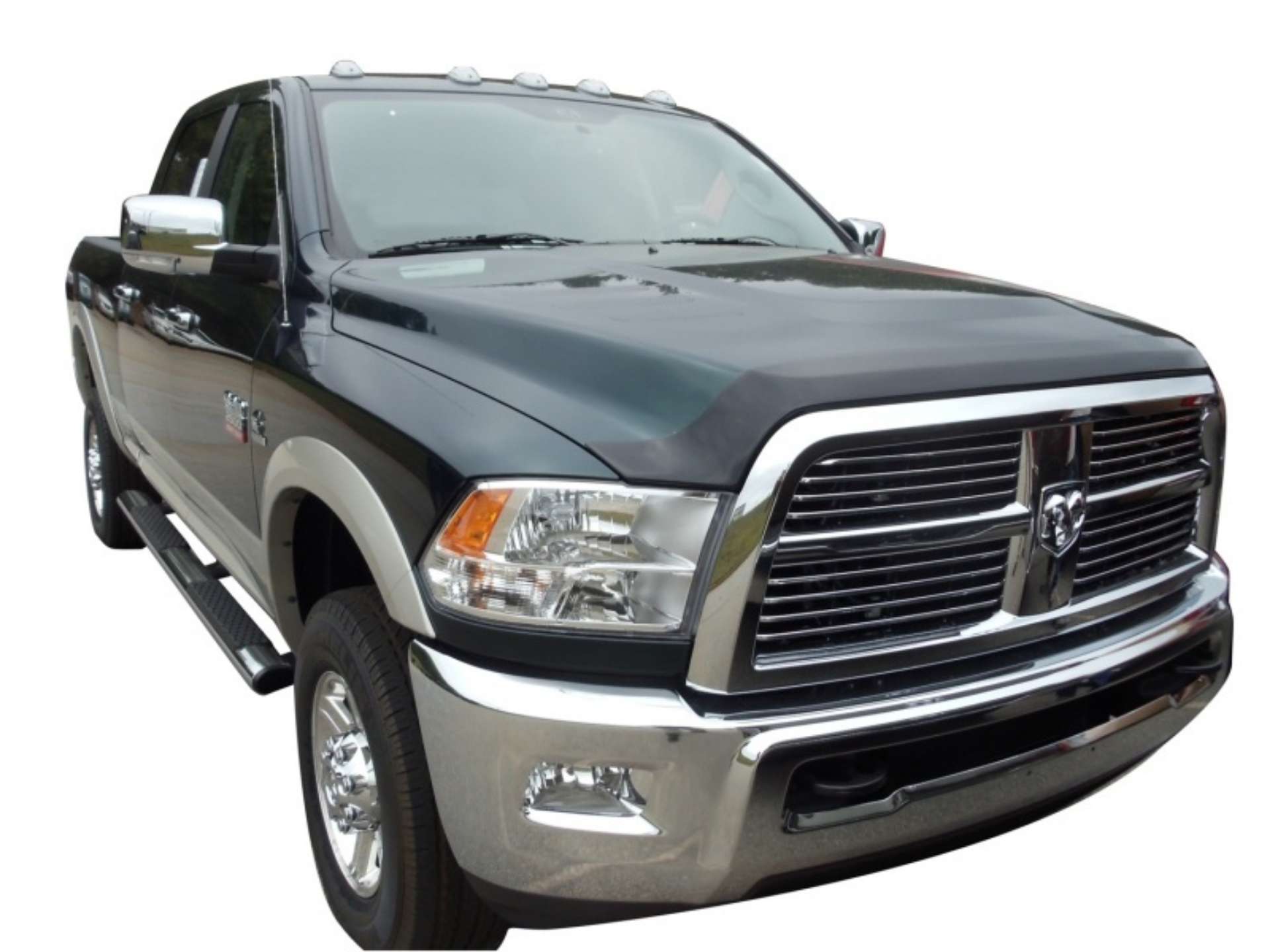 Picture of AVS 10-18 Dodge RAM 2500 Aeroskin Low Profile Acrylic Hood Shield - Smoke