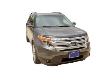 Picture of AVS 11-15 Ford Explorer Excl- Sport Model Aeroskin Low Profile Acrylic Hood Shield - Smoke