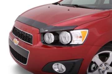 Picture of AVS 12-16 Chevy Sonic Aeroskin Low Profile Acrylic Hood Shield - Smoke