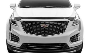 Picture of AVS 17-18 Cadillac XT5 Aeroskin Low Profile Acrylic Hood Shield - Smoke