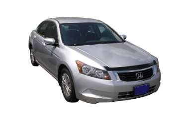 Picture of AVS 08-12 Honda Accord Sedan ONLY Aeroskin Low Profile Acrylic Hood Shield - Smoke