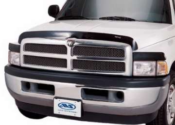 Picture of AVS 94-01 Dodge RAM 1500 Bugflector Deluxe 3pc Medium Profile Hood Shield - Smoke