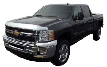 Picture of AVS 11-14 Chevy Silverado 2500 High Profile Hood Shield - Chrome