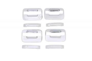 Picture of AVS 04-14 Ford F-150 No Keypad-Passenger Keyhole Door Handle Covers 4 Door 8pc Set - Chrome