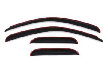 Picture of AVS 07-13 Chevy Silverado 1500 Ext- Cab Ventvisor Front & Rear Window Deflectors 4pc - Smoke