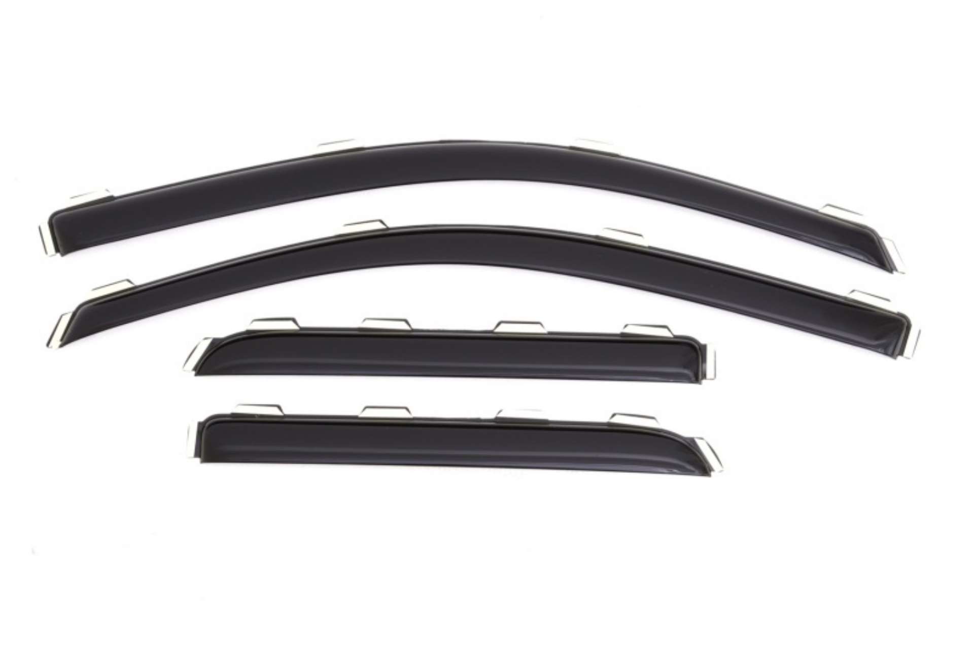 Picture of AVS 15-18 Chevy Silverado 2500 Ext- Cab Ventvisor Front & Rear Window Deflectors 4pc - Smoke