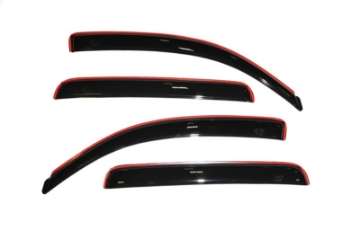 Picture of AVS 05-15 Toyota Tacoma Double Cab Ventvisor In-Channel Front & Rear Window Deflectors 4pc - Smoke