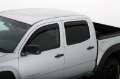 Picture of AVS 05-15 Toyota Tacoma Double Cab Ventvisor In-Channel Front & Rear Window Deflectors 4pc - Smoke