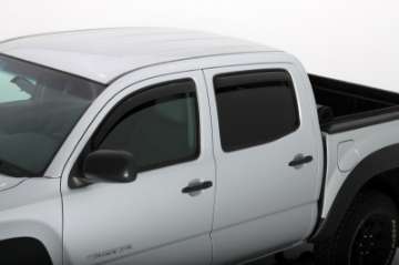 Picture of AVS 05-15 Toyota Tacoma Double Cab Ventvisor In-Channel Front & Rear Window Deflectors 4pc - Smoke