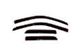 Picture of AVS 09-18 Dodge RAM 1500 Quad Cab Ventvisor In-Channel Front & Rear Window Deflectors 4pc - Smoke