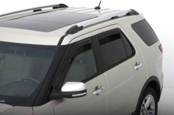 Picture of AVS 11-18 Ford Explorer Ventvisor In-Channel Front & Rear Window Deflectors 4pc - Smoke