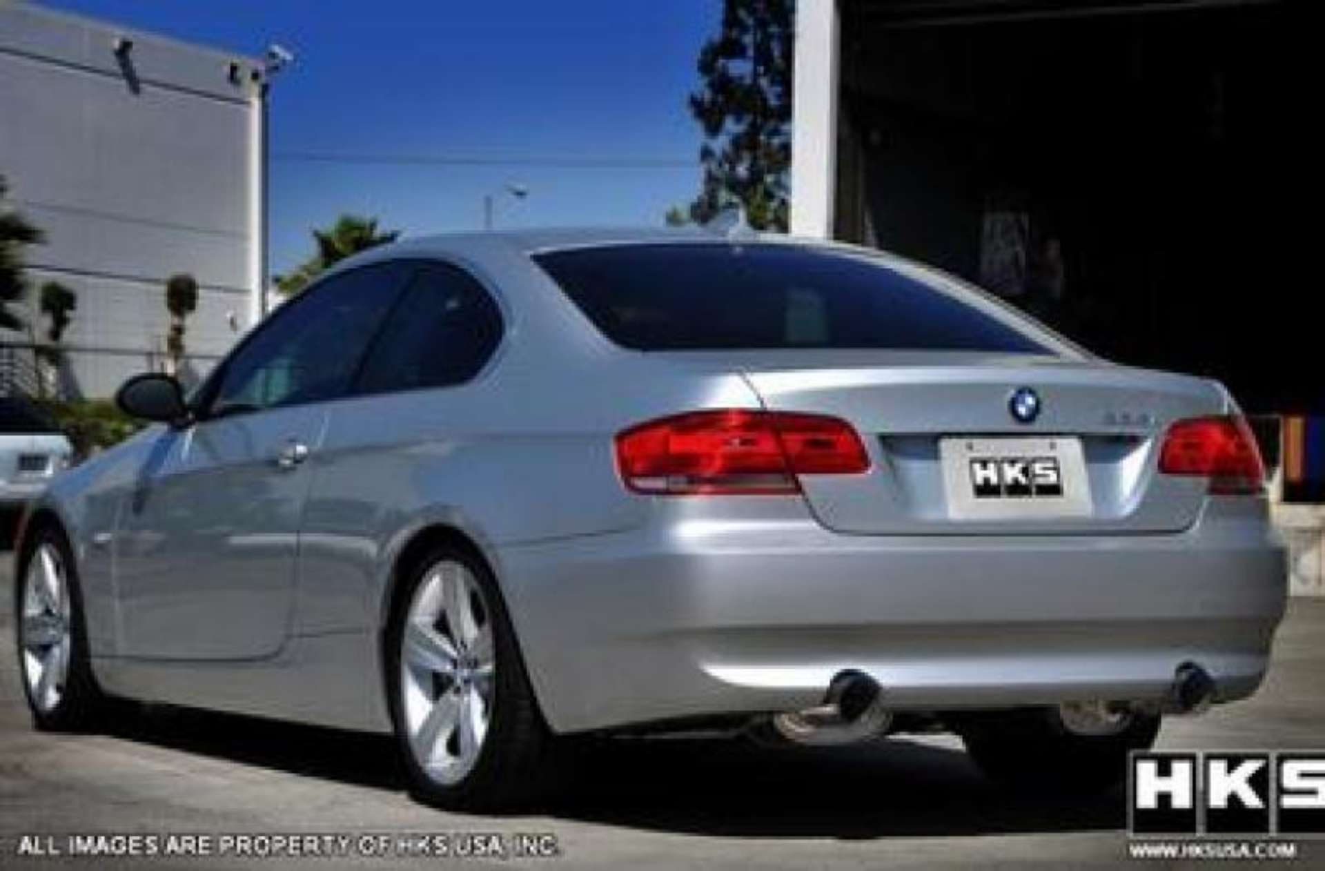 Picture of HKS 07-08 BMW 335i Coupe Only Legamax Hi-Power Dual SOS304 Ti-Tip Catback Exhaust