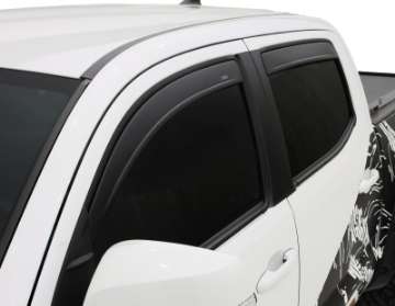 Picture of AVS 16-18 Toyota Tacoma Double Cab Ventvisor In-Channel Window Deflectors 4pc - Matte Black