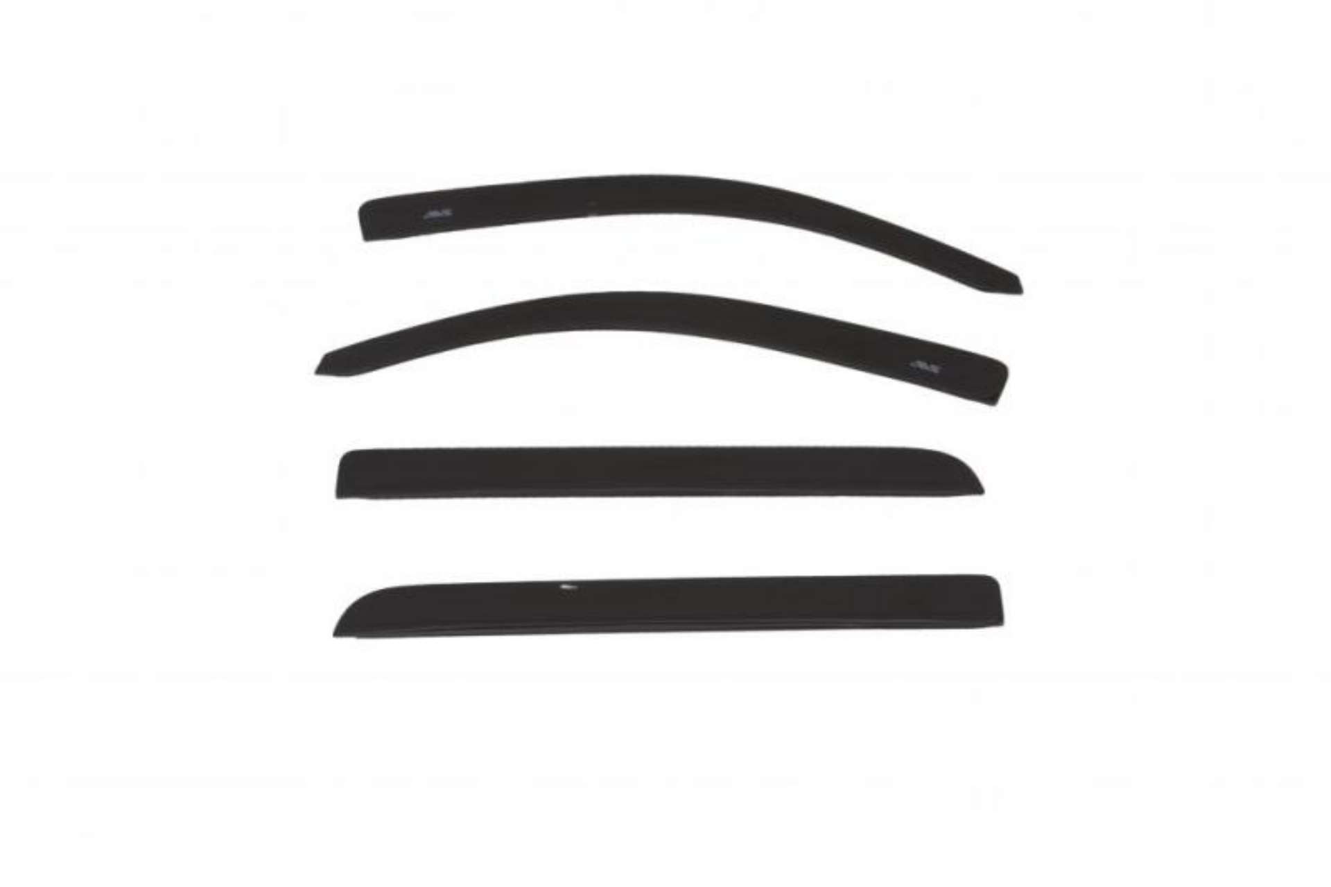 Picture of AVS 15-18 Chevy Silverado 1500 Crew Cab Low Profile Color Match Ventvisors 4pc - Black