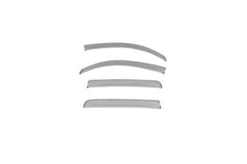 Picture of AVS 20-22 Toyota Tacoma Double Cab Low Profile Color Match Ventvisors 4pc - Silver Sky Metallic