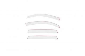 Picture of AVS 20-22 Toyota Tacoma Double Cab Low Profile Color Match Ventvisors 4pc - Super White