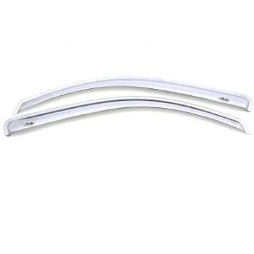 Picture of AVS 17-18 Nissan Titan Standard Cab Outside Mount Front Window Ventvisor 2pc - Chrome