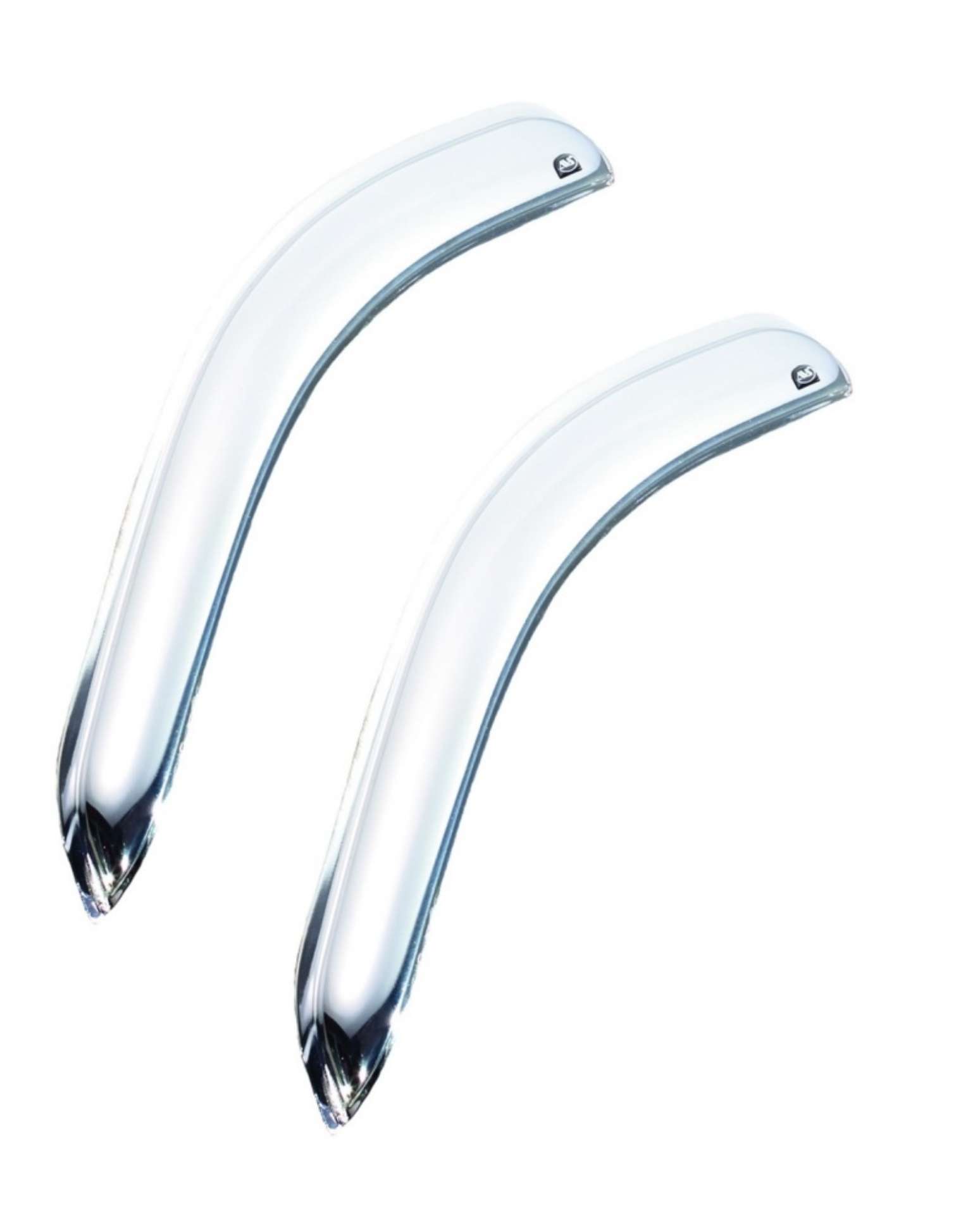 Picture of AVS 94-01 Dodge RAM 1500 Excl- Towing Mirror Outside Mount Front Window Ventvisor 2pc - Chrome