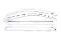 Picture of AVS 15-18 Chevy Silverado 2500 Crew Cab Ventvisor Front & Rear Window Deflectors 4pc - Chrome