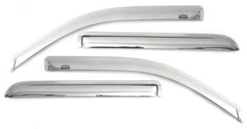 Picture of AVS 10-17 Chevy Equinox Ventvisor Outside Mount Front & Rear Window Deflectors 4pc - Chrome