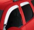 Picture of AVS 11-15 Kia Sorento Ventvisor Outside Mount Front & Rear Window Deflectors 4pc - Chrome