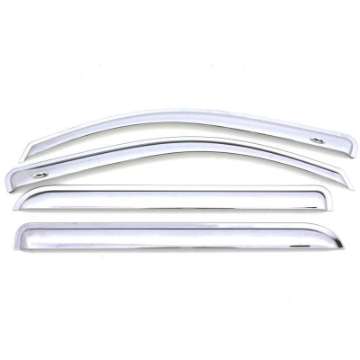 Picture of AVS 11-15 Kia Sorento Ventvisor Outside Mount Front & Rear Window Deflectors 4pc - Chrome